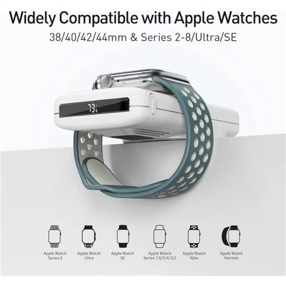 Magnetic Wireless Power Bank with iWatch Charger,10000mAh PD Fast Charging